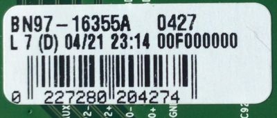 MAIN PARA MONITOR SAMSUNG 4K / NUMERO DE PARTE BN94-15041Y / BN41-02738C / BN94-16355A / BN9415041Y / 15041Y / 011014410950 / MODELO  - Imagen 3